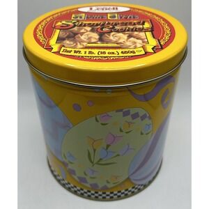 Maurice Lenell 1997 Tin Easter Eggs Home Décor Empty Shortbread Cookies VTG